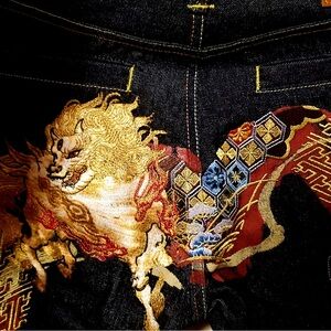 Evisu Hakitaku Daicock Embroidery Jeans Selvedge Heavy Denim NWT
